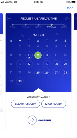 Logan HVAC App: Scheduling